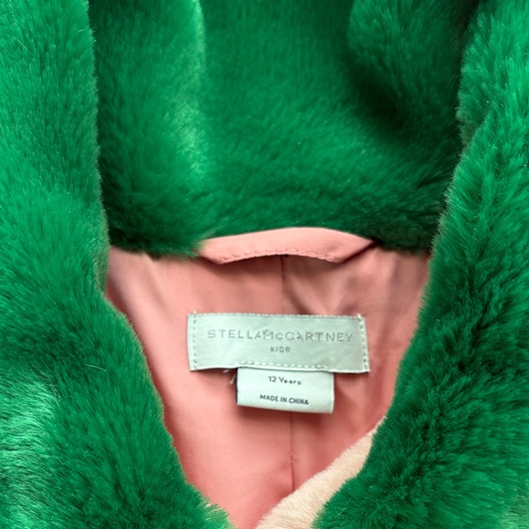 Colorblock Stella McCartney Kids Fuzzy Jacket - Picture 2 of 4